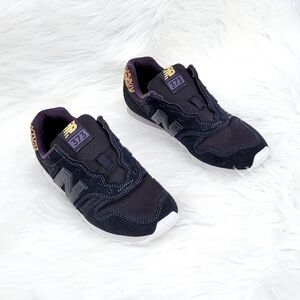 New Balance 373 Sneaker Black  Leopard Print Heel Shoes Womens Size 5 - No Laces